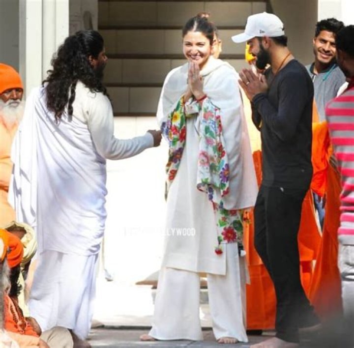 
Anushka Sharma and Virat Kohli Visit Rishikesh for Spiritual Blessings with Daughter Vamika 