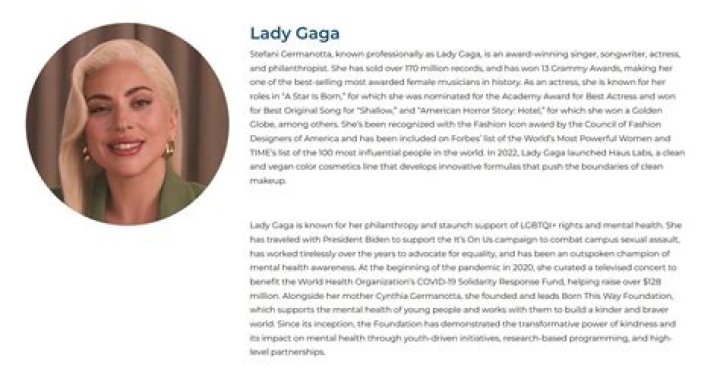 
What does Lady Gaga and Bruce Cohen-led President’s Committee on the Arts and the Humanities do? 